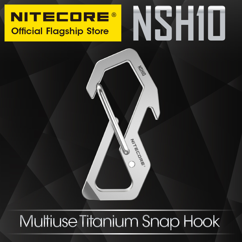 Edc Carry Kit - NITECORE NSH10 wielofunkcyjny tytanowy karabińczyk 3