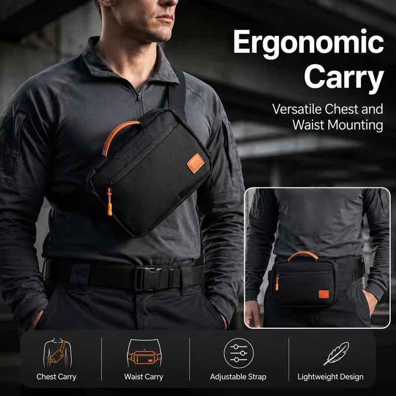 Magnetic Quick Draw – taktyczn – Edc Concealed Carry Sling Bag recenzja i cena