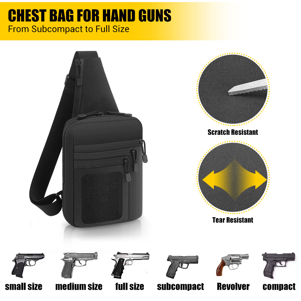 Taktyczna torba na pistolet, k – Edc Concealed Carry Sling Bag recenzja i cena